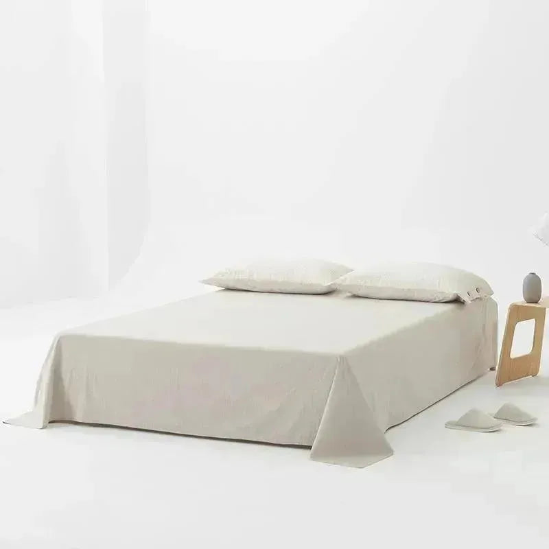 Vertical Line Washed Cotton Duvet Set - Fluffyslip