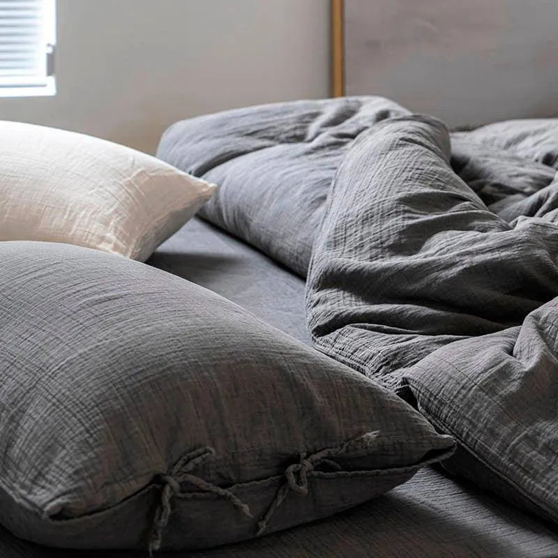 Vintage Washed Cotton Duvet Set - Fluffyslip